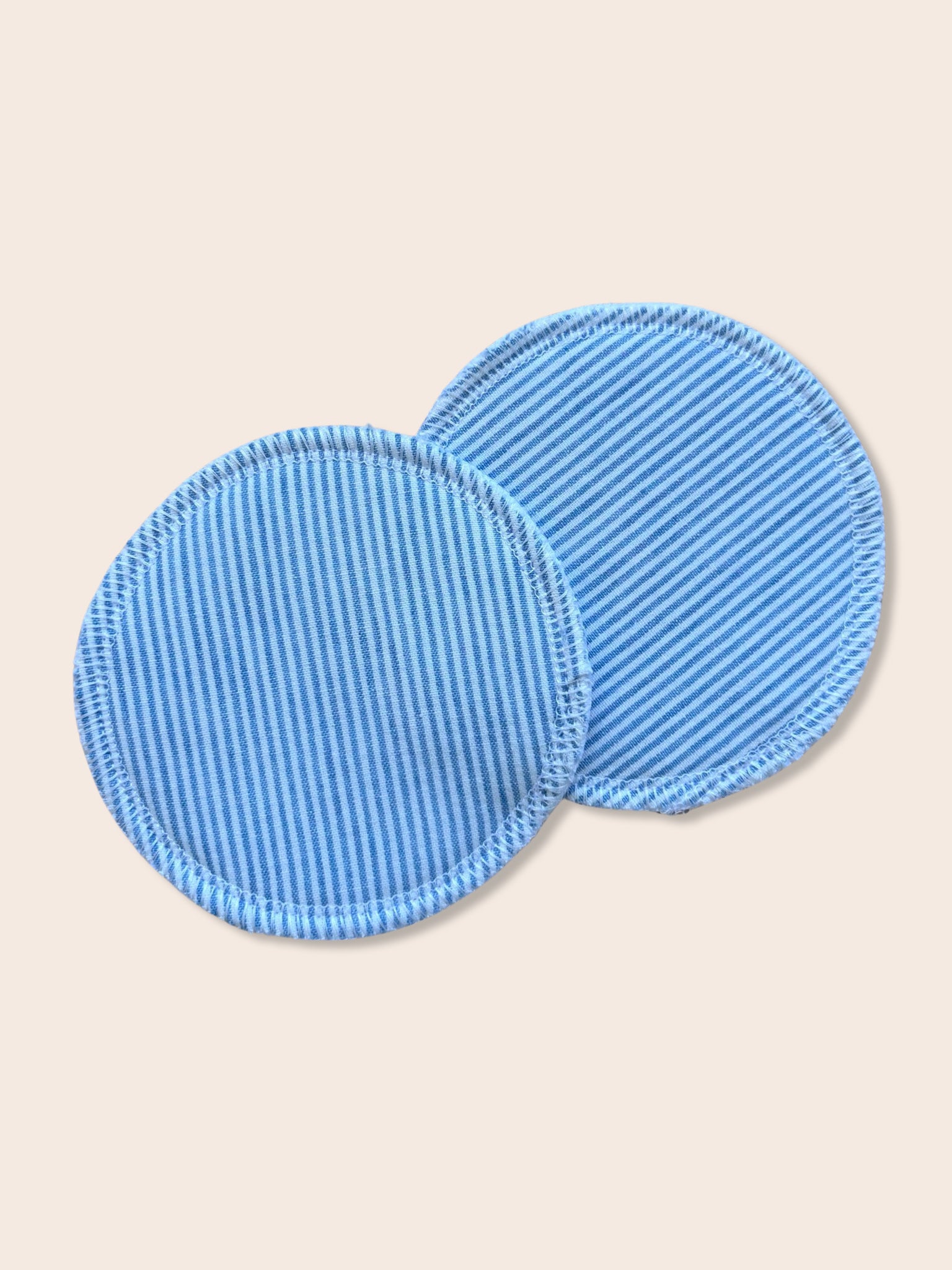 Blue Stripe Washable Breast Pads