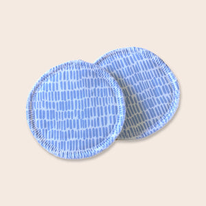 Baby Blue Washable Breast Pads (Regular)