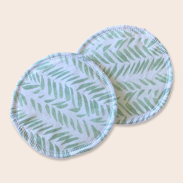 Mint Leaf Washable Breast Pads (Large)