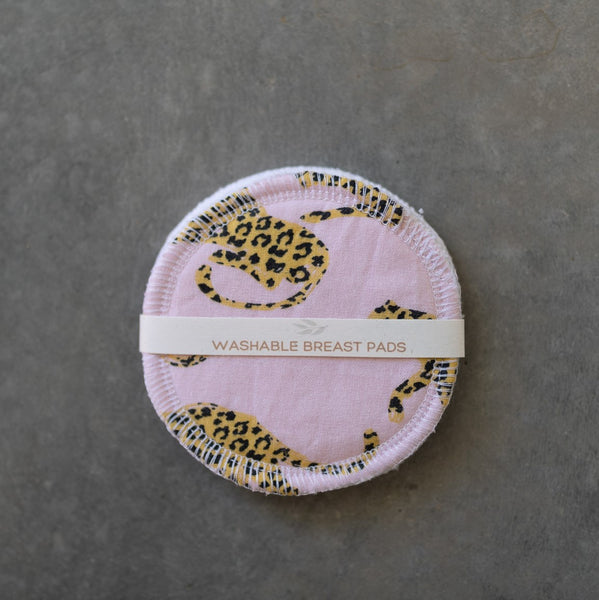 Cheetah Washable Breast Pads (Regular)