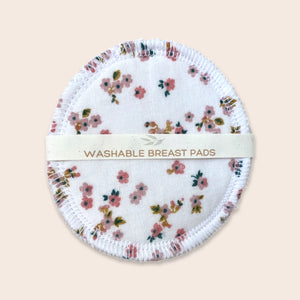 Cherry Blossom Washable Breast Pads (Regular)