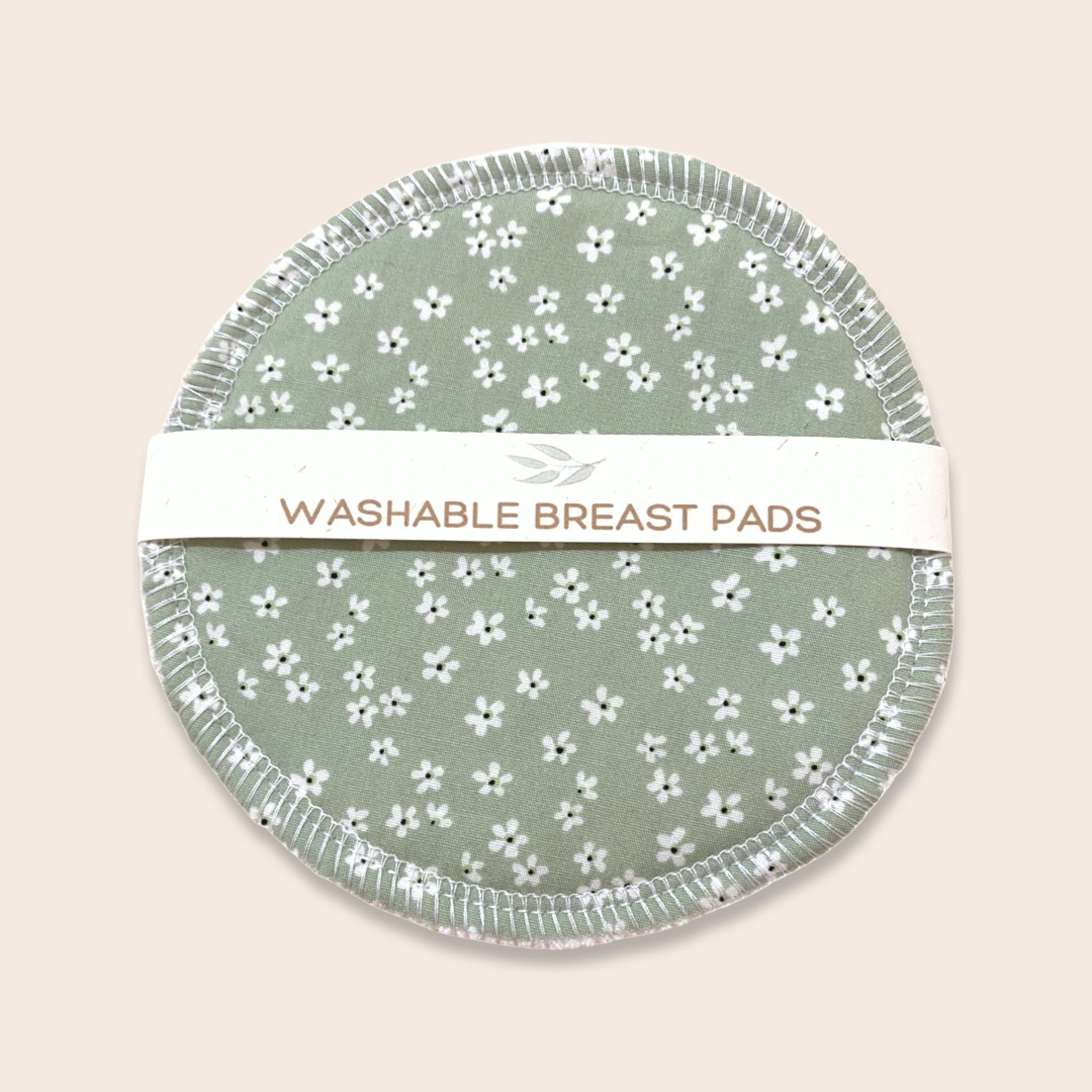 Mint Daisy Washable Breast Pads (Large)