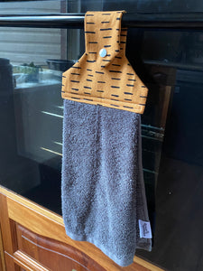 Mustard Stripe Hanging Towel