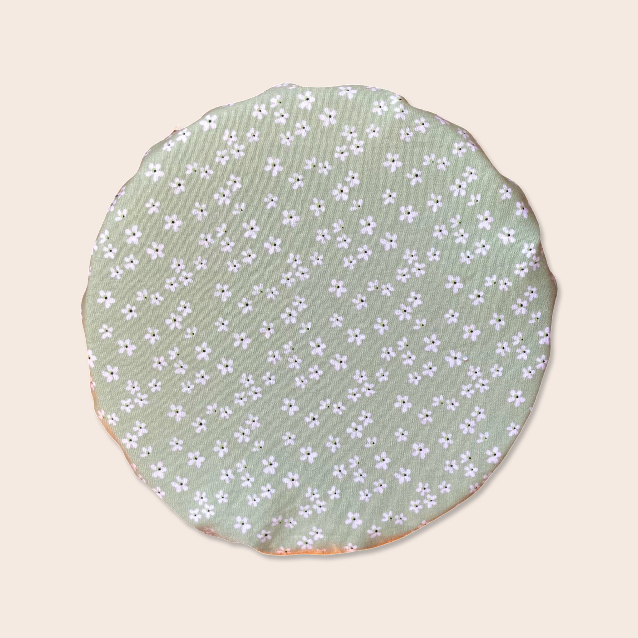 Mint Floral Dessert Bowl Cover