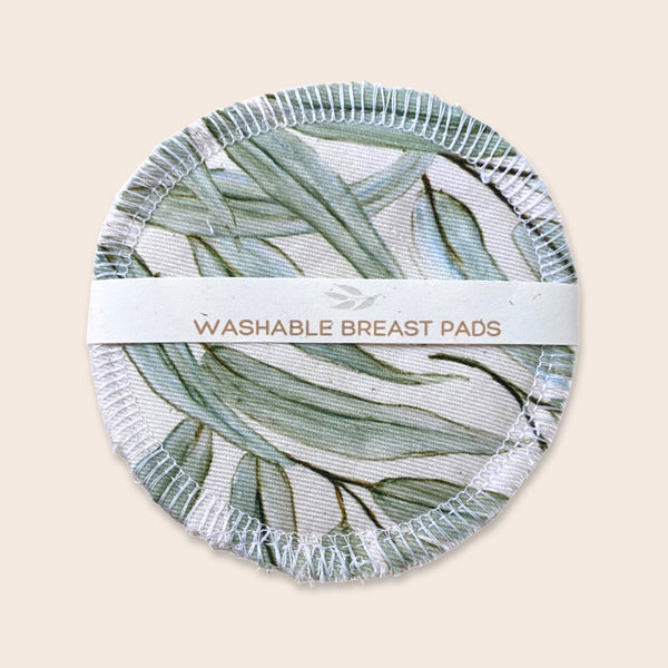 Gum Leaf Washable Breast Pads (Regular)